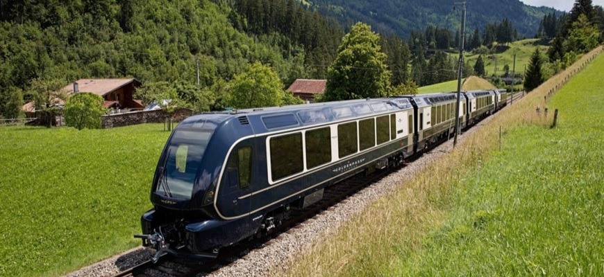 Поезд в Швейцарии прыгает по рельсам